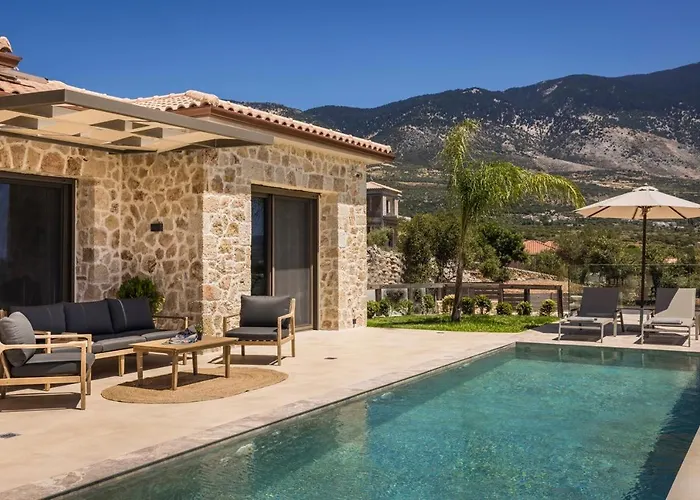 Golden Stone Made In Karavados Village! Villa Argostoli (Kefalonia)