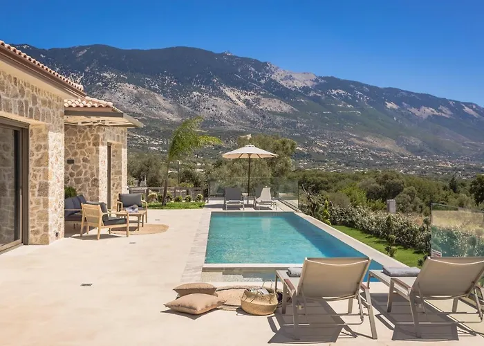 Golden Stone Made In Karavados Village! Villa Argostoli (Kefalonia)