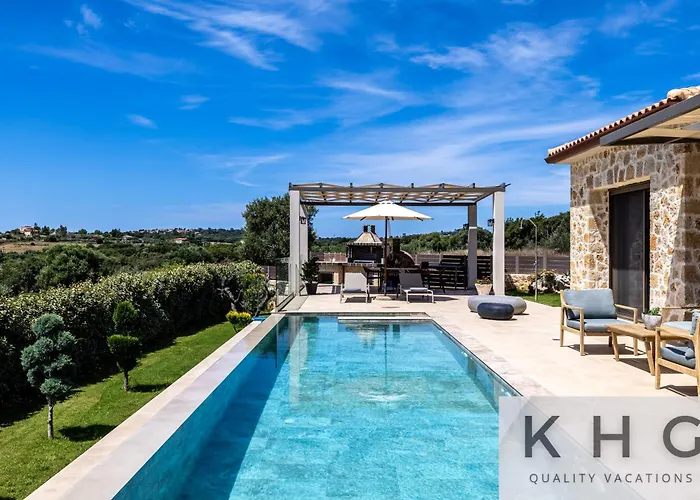 Golden Stone Made In Karavados Village! Villa *